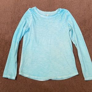 🌻3/$15 Girls 14 long sleeve tee light weight blue